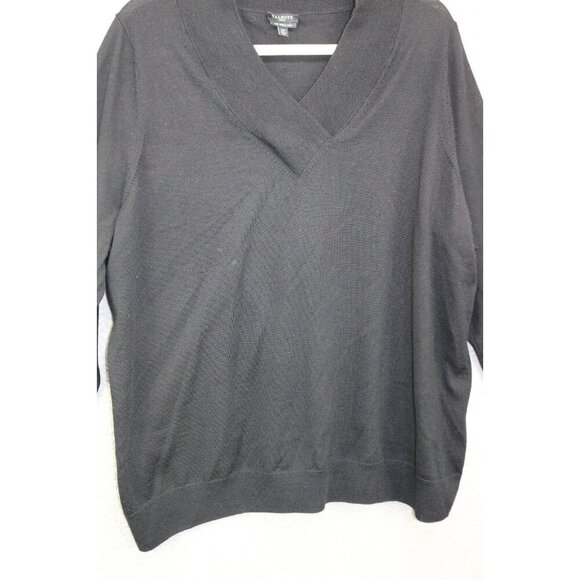 Talbots Long Sleeve 100% Pure Merino Wool V-Neck Sweater-Size 3X - Picture 2 of 9